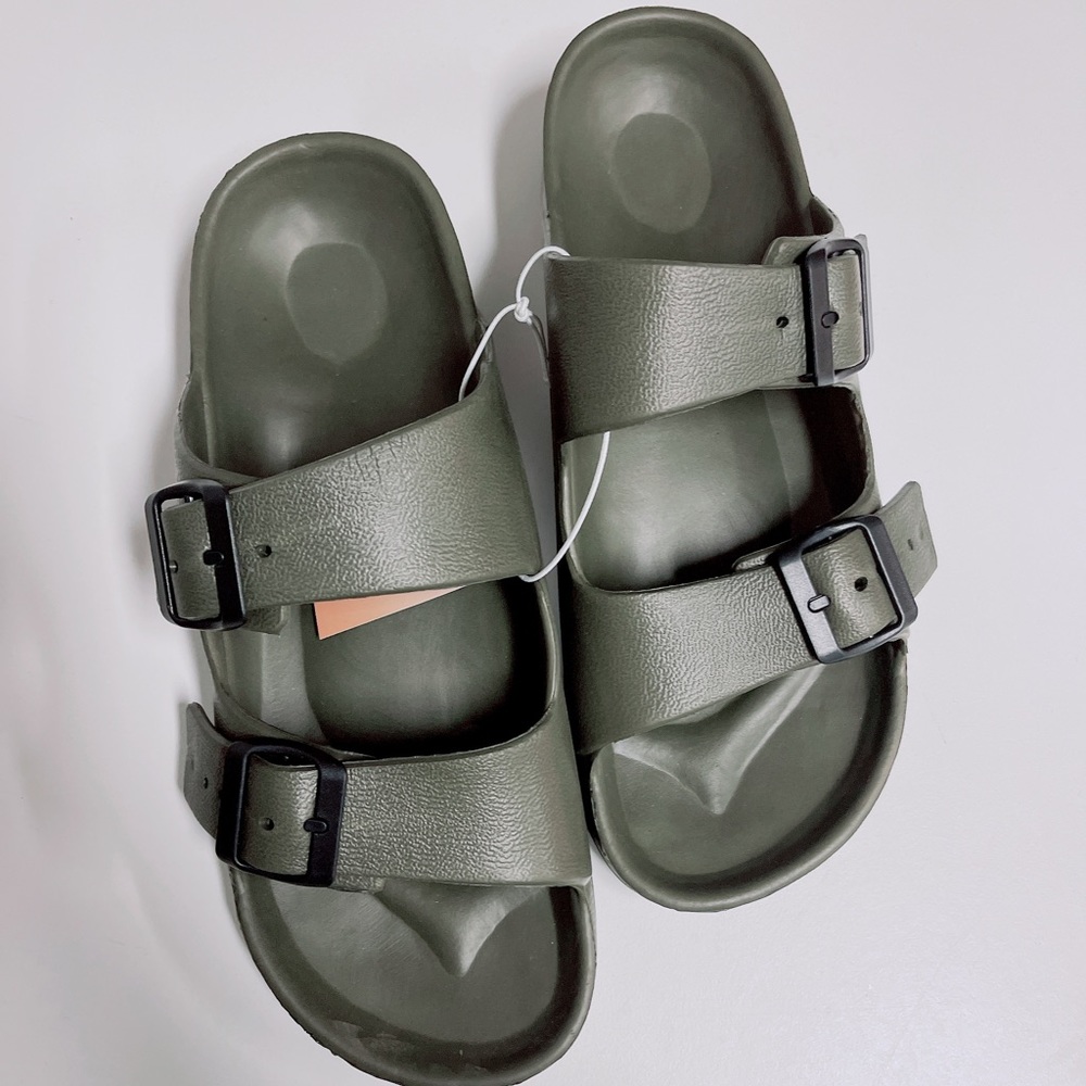 Men's Slides/Sandals/Adjustable Double Buckle/New